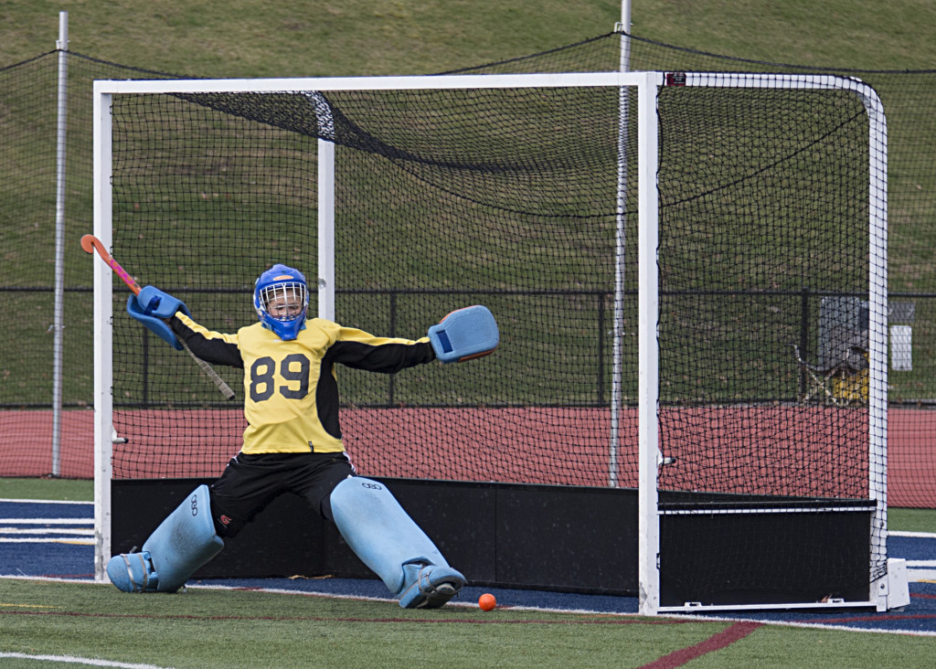 Penalty stroke goal defended by Whaler goalie Charlotte Johnson #89